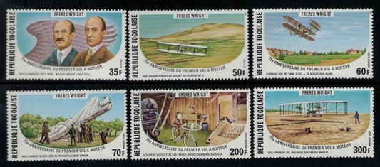 French Africa Togo 976-977, C336-C339 MNH Flight Wright Plane ZAYIX 040122S39