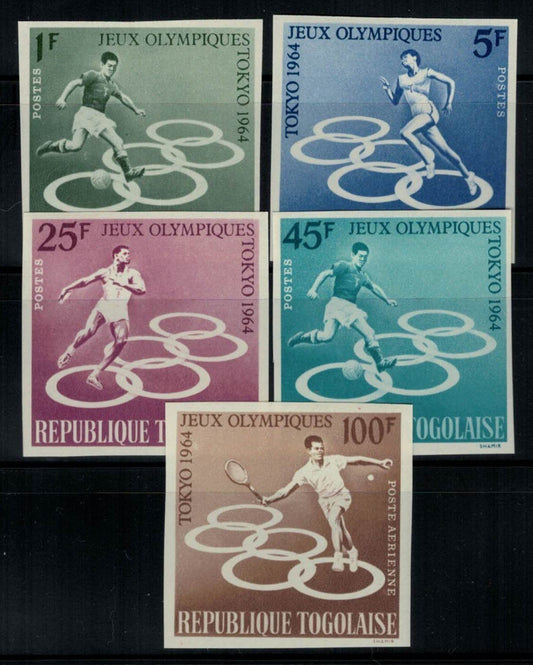 Togo 491-494 MNH imperforate Sports Olympics Tennis Soccer ZAYIX 032122S45