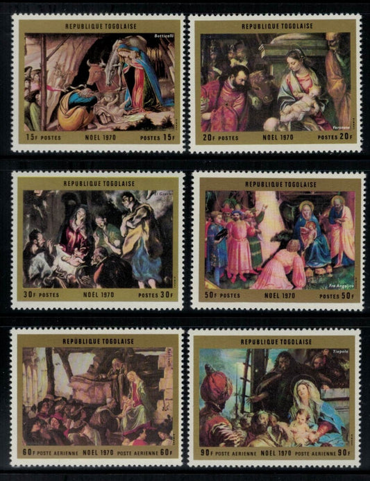 Togo 760-763, C141-C142 MNH Christmas - Nativity Paintings ZAYIX 033122S09M