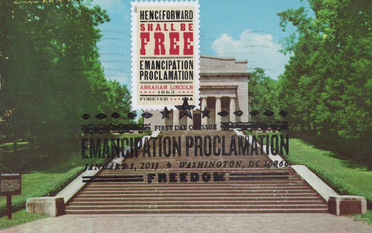 US FDC Maxi card Emancipation Proclamation ZAYIX 0924M0312