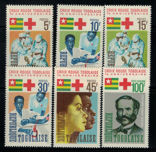 Togo 553-557, C51 MH Red Cross, Flags, Medical - Medicine ZAYIX 032122S53M