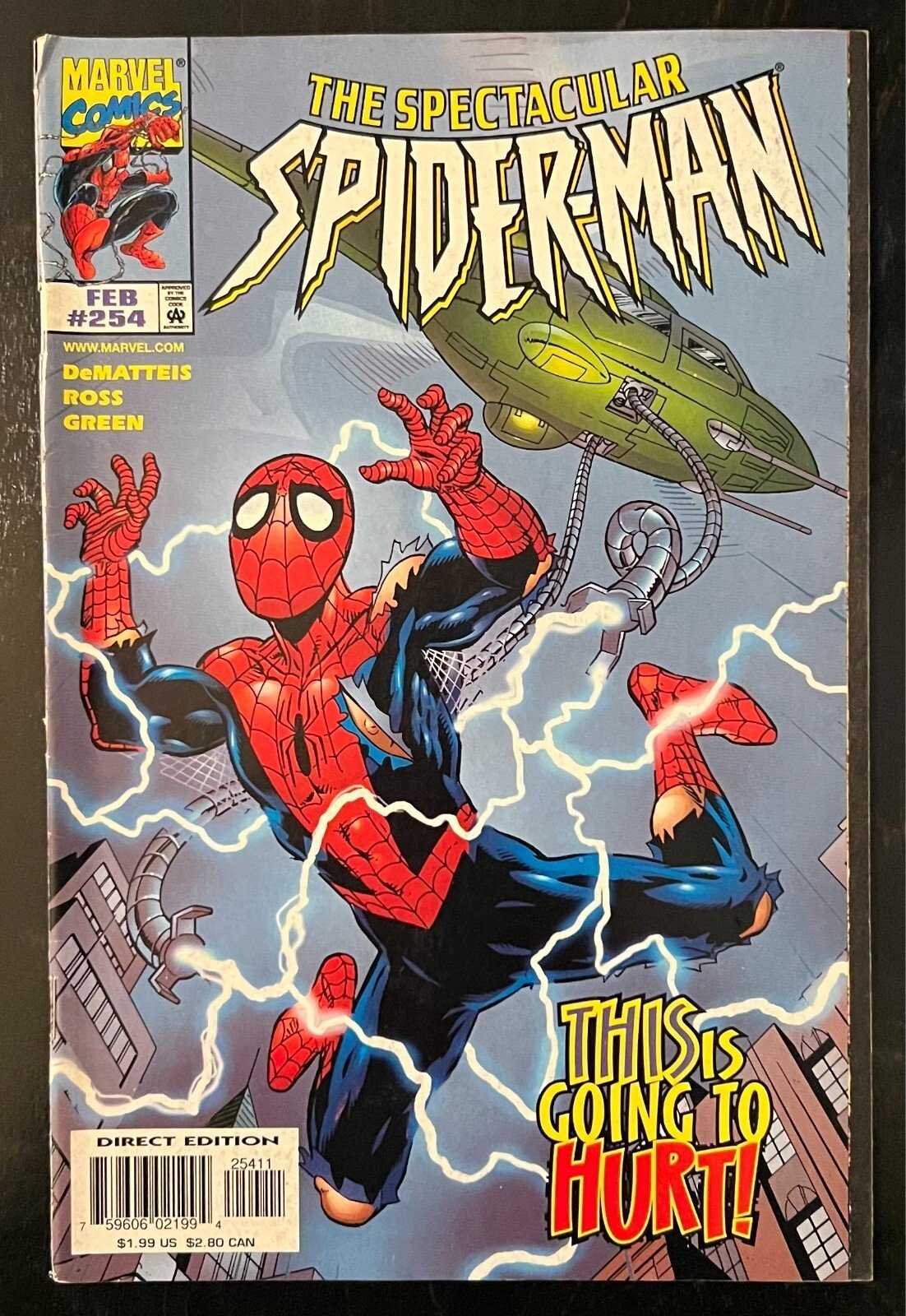 The Spectacular Spider-Man #242, 244, 245, 246, 254 1997 Marvel Zayix Comics