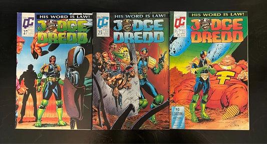 Judge Dredd 23/24, 25, 27 lot Quality Comics ZAYIX COMICS