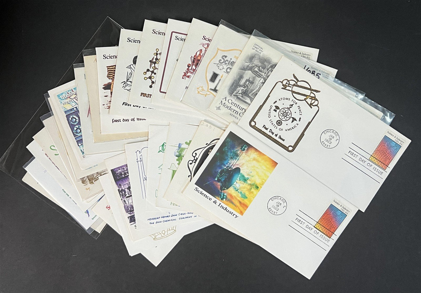 Chemistry, Science & Industry FDC Collection of 34 Zayix 0825M3671