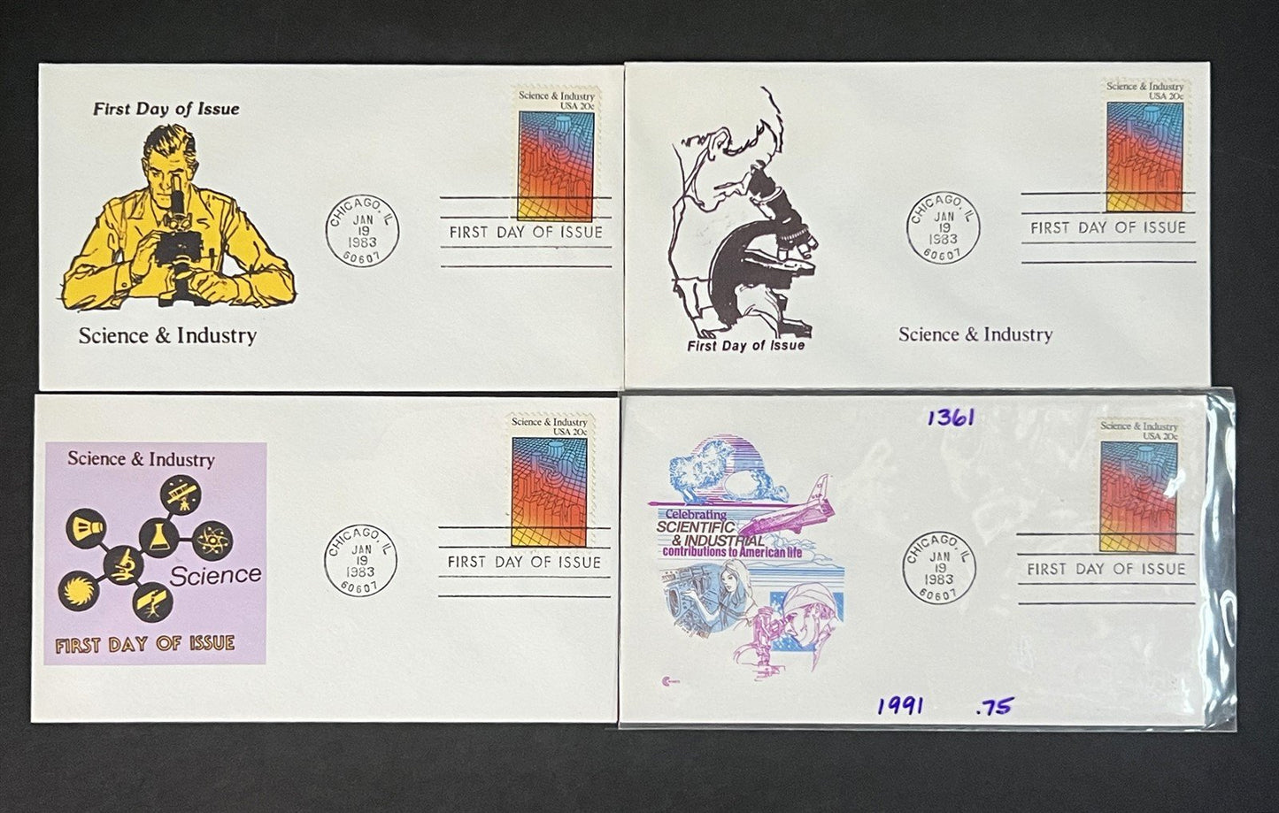 Chemistry, Science & Industry FDC Collection of 34 Zayix 0825M3671