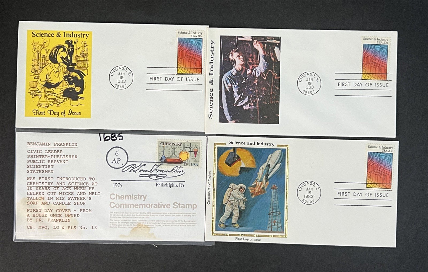 Chemistry, Science & Industry FDC Collection of 34 Zayix 0825M3671