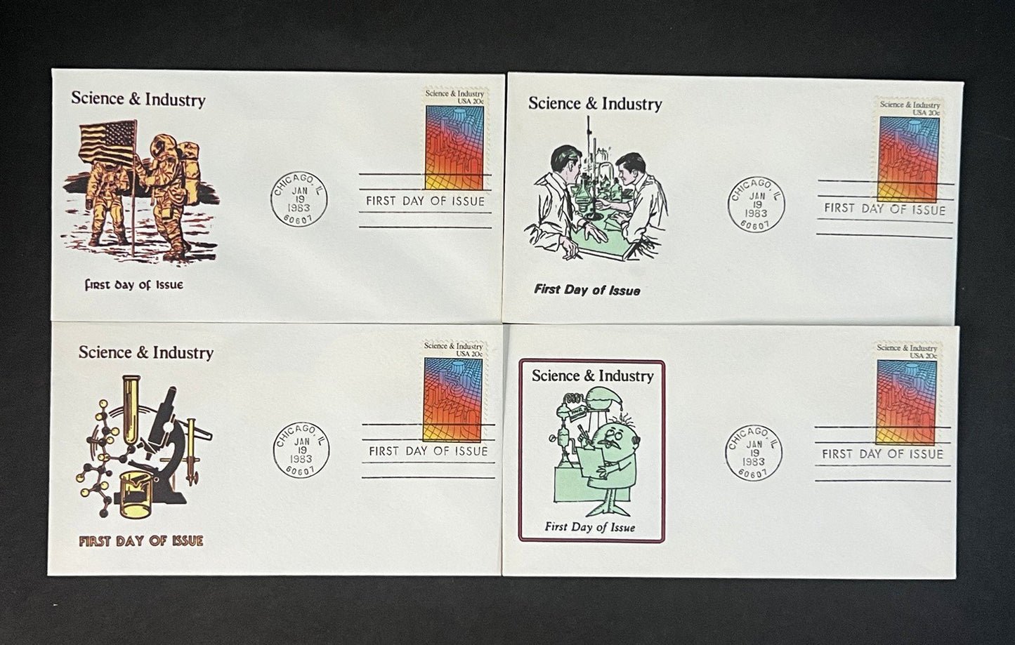 Chemistry, Science & Industry FDC Collection of 34 Zayix 0825M3671