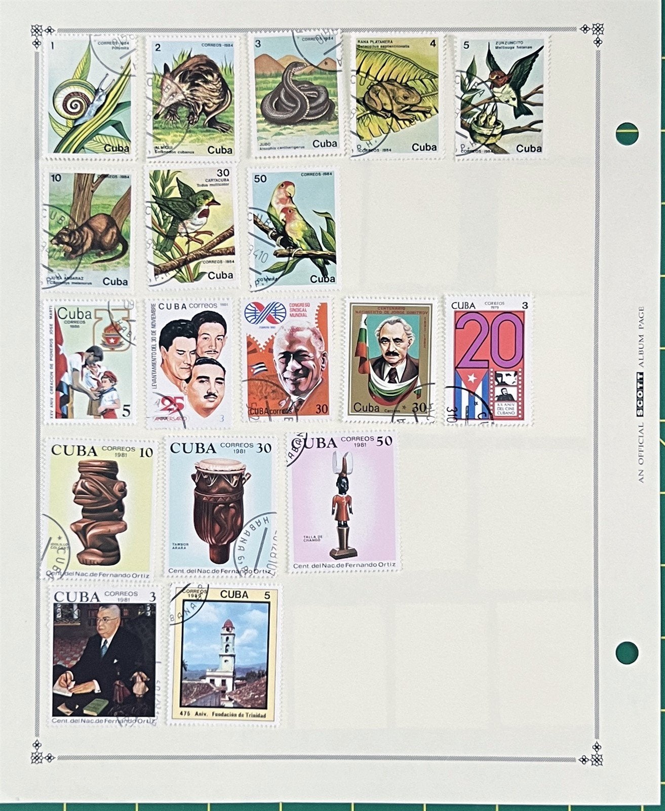 Cuba Stamp Collection of 360 Stamps Topicals on 16 Album Pages ZAYIX 0825BB3702