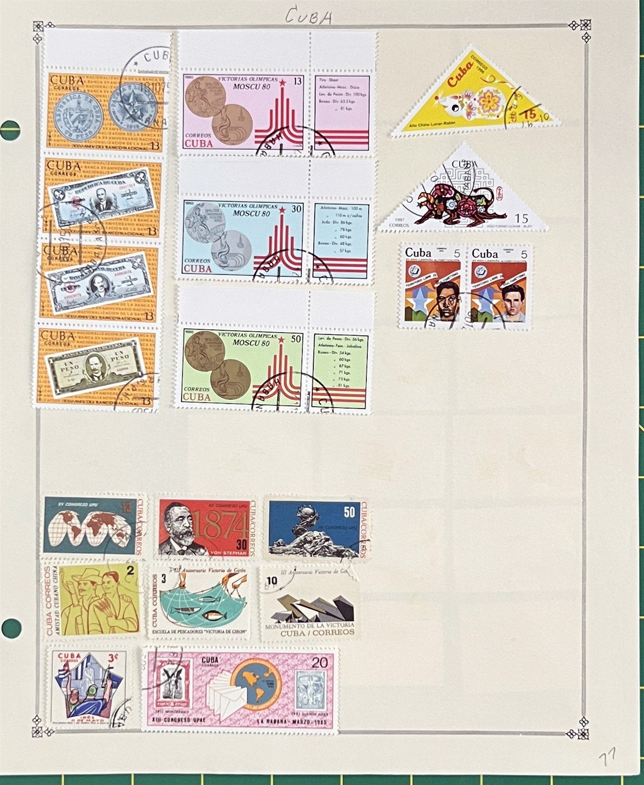 Cuba Stamp Collection of 360 Stamps Topicals on 16 Album Pages ZAYIX 0825BB3702