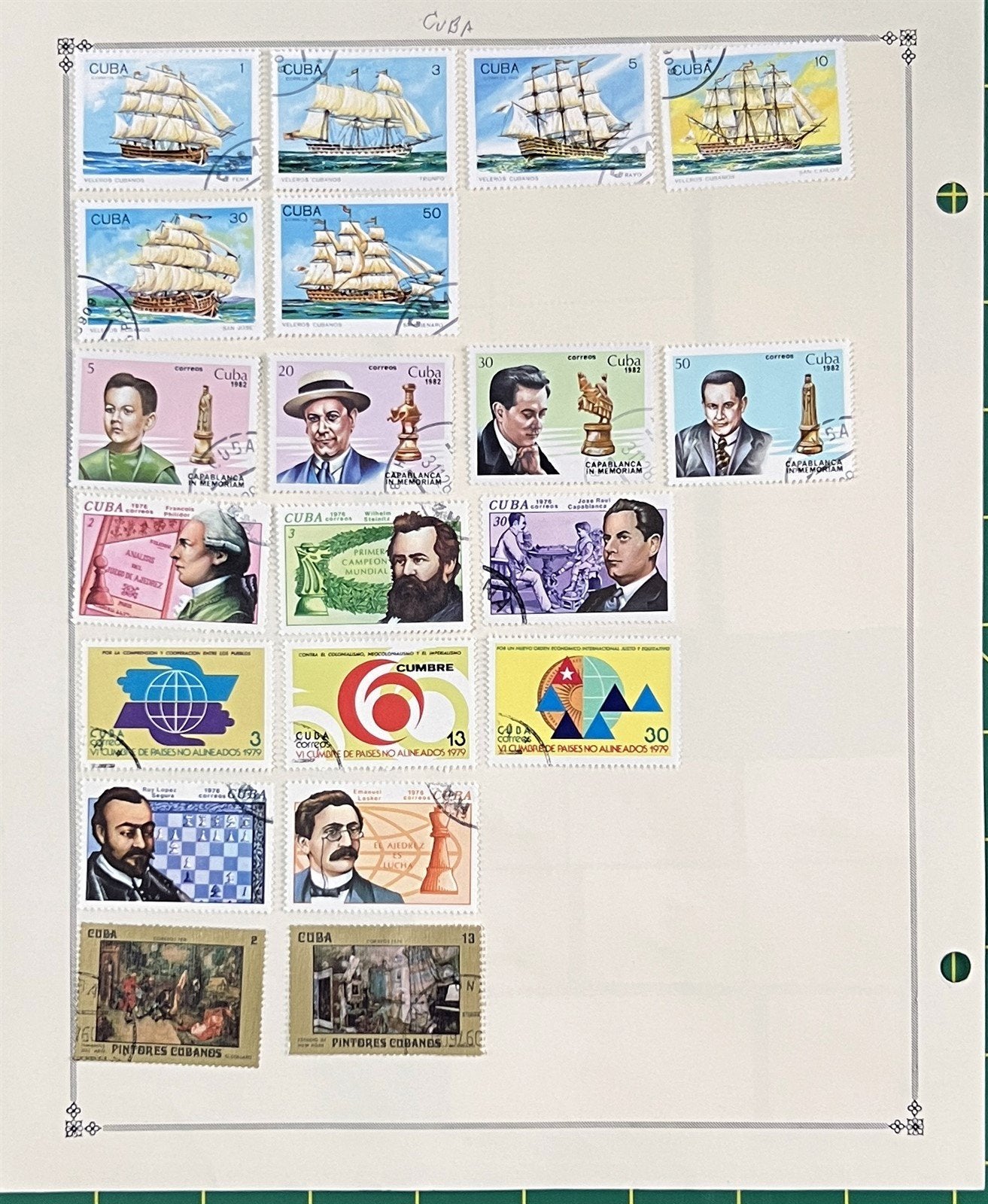 Cuba Stamp Collection of 360 Stamps Topicals on 16 Album Pages ZAYIX 0825BB3702