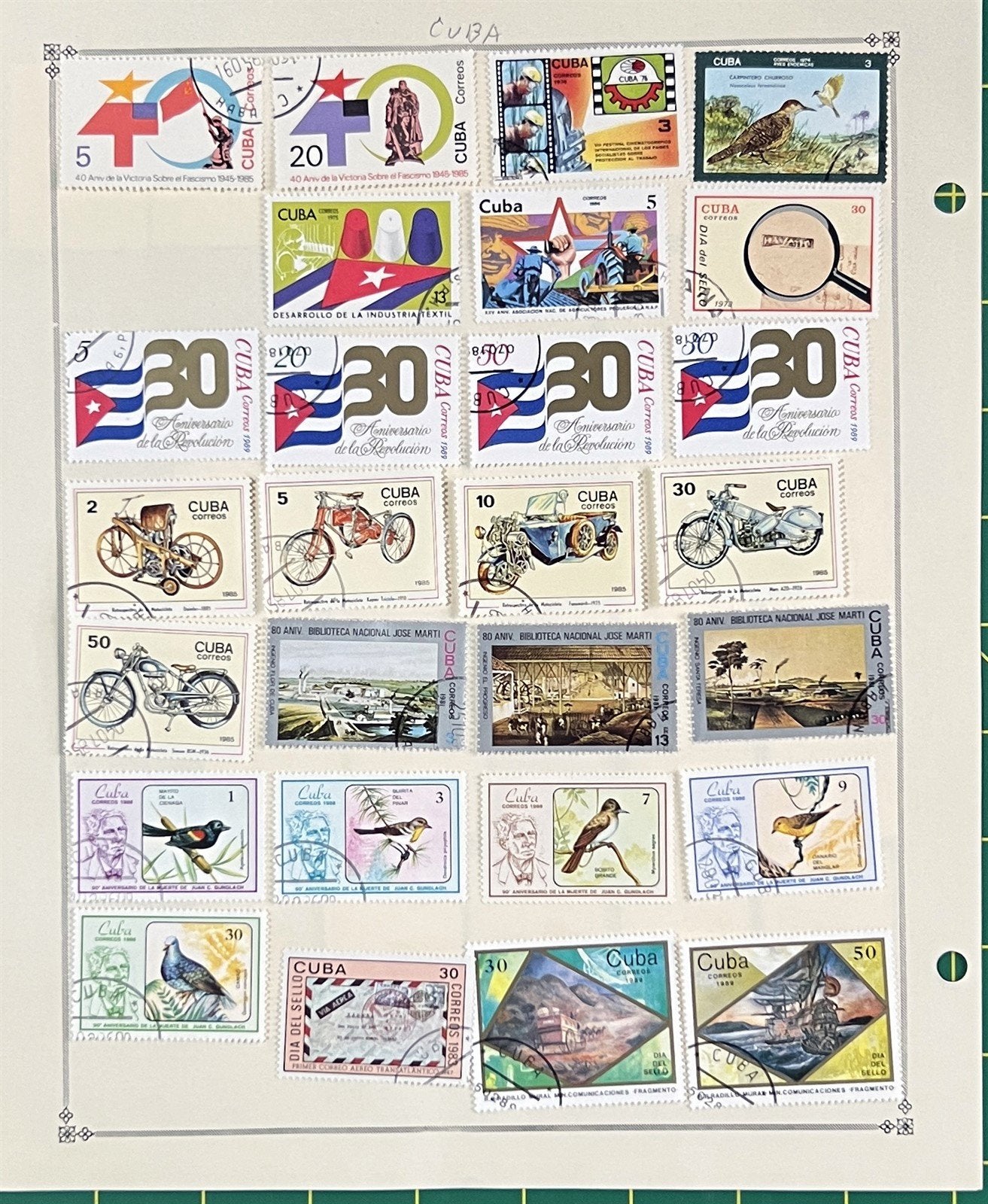 Cuba Stamp Collection of 360 Stamps Topicals on 16 Album Pages ZAYIX 0825BB3702