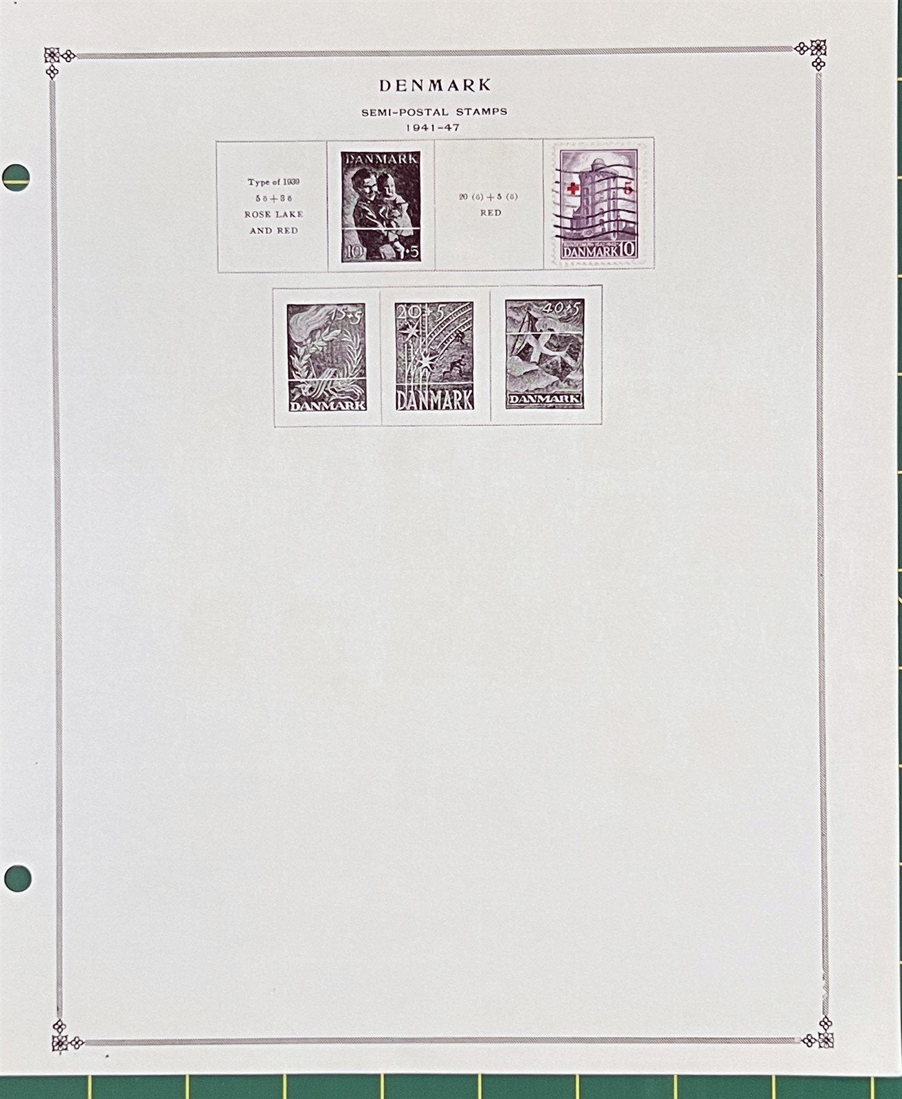 Denmark Stamp Collection of approximately 140 Stamps Scott Album Pages ZAYIX 0825BB3703