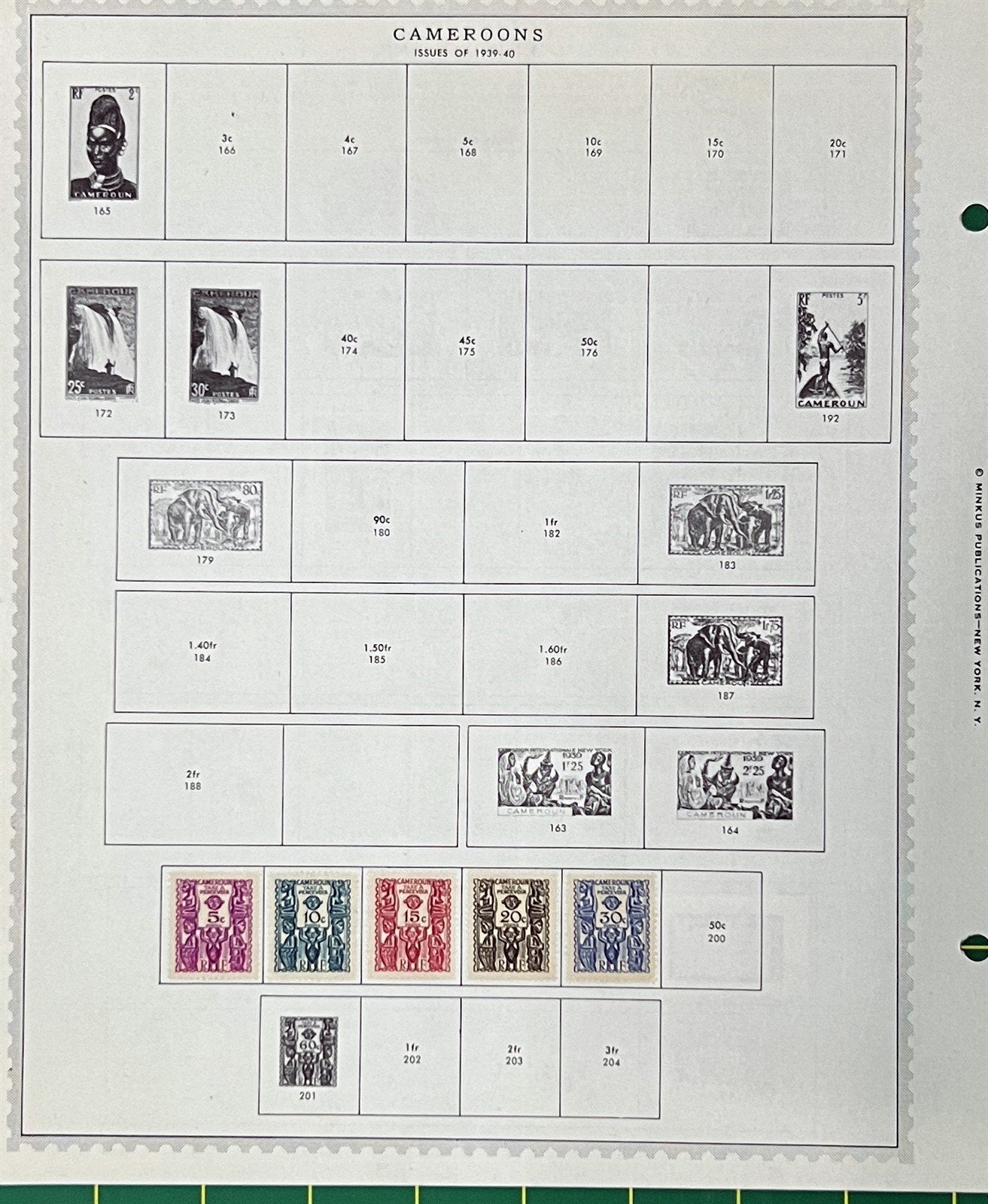 Camerooons 4 Album Page Small Stamp Collection Mint & Used ZAYIX 0825BB3706