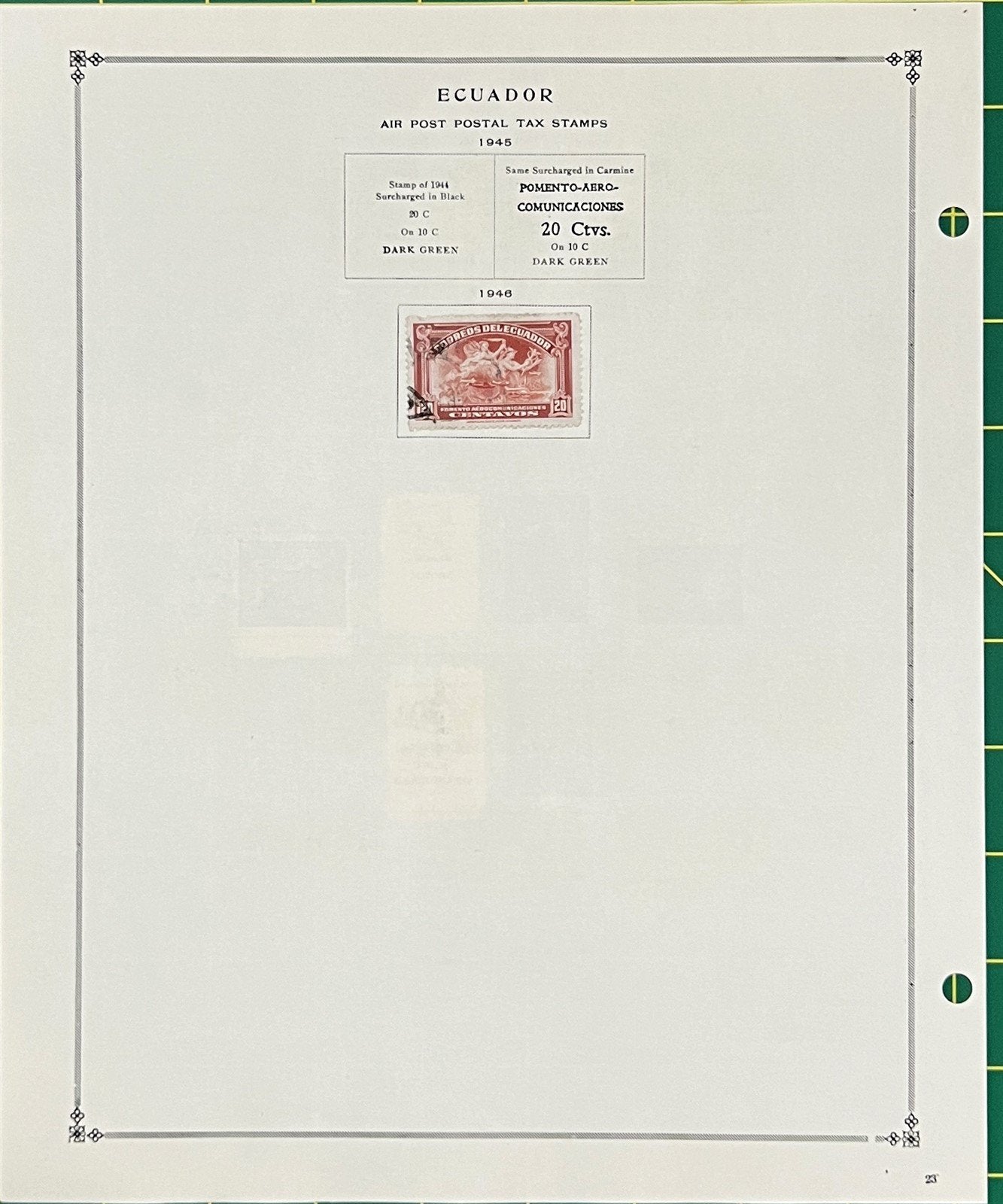 Ecuador Mint & Used Stamp Collection Album Pages & Glassine ZAYIX 0825BB3710