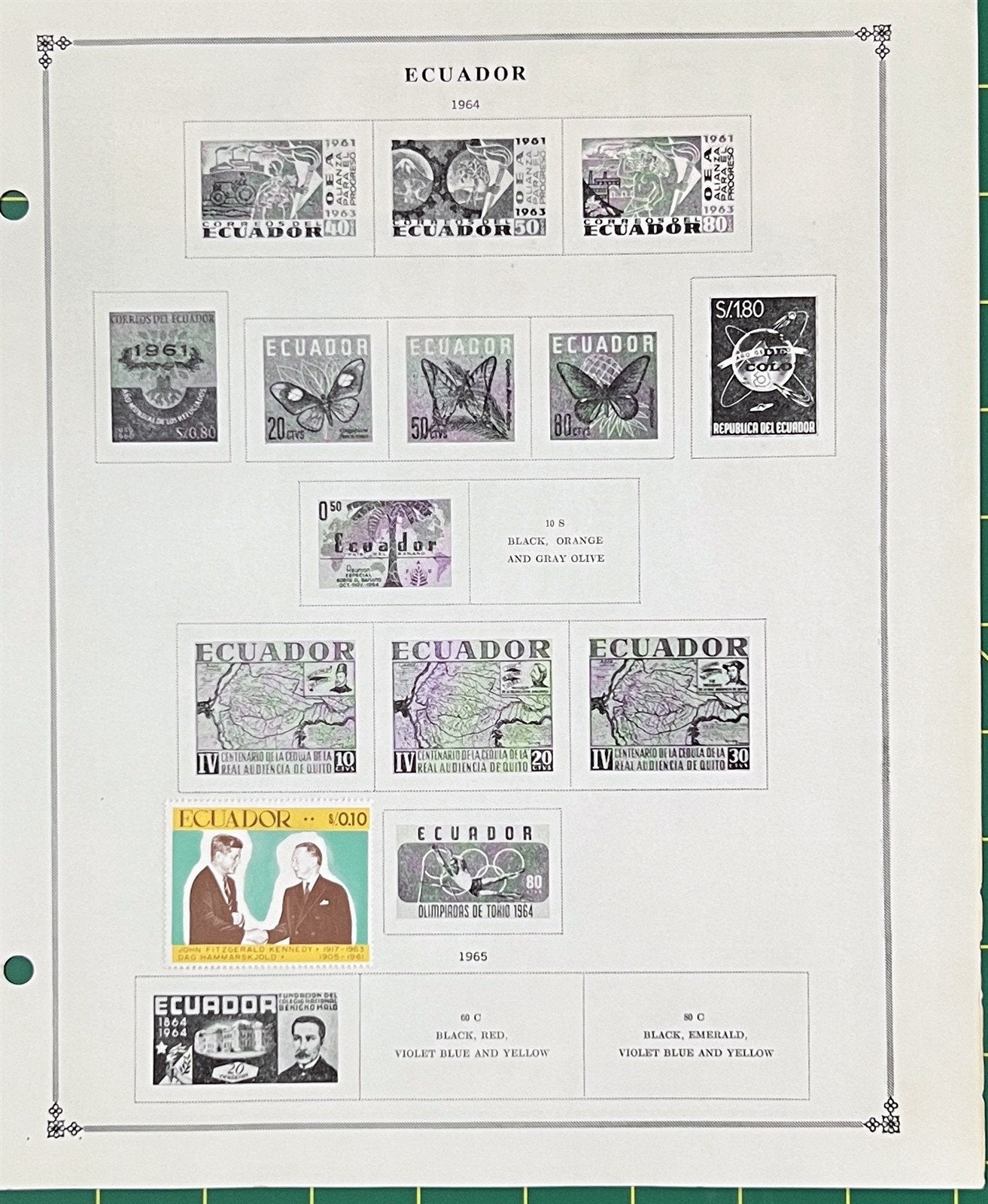 Ecuador Mint & Used with BOB Stamp Collection on Album Pages ZAYIX 0825BB3711