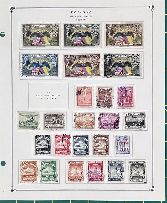 Ecuador Mint & Used with BOB Stamp Collection on Album Pages ZAYIX 0825BB3711