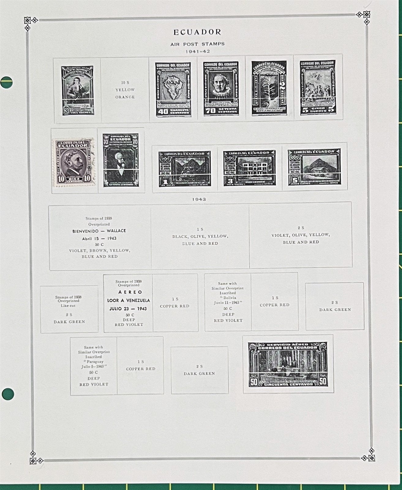 Ecuador Mint & Used with BOB Stamp Collection on Album Pages ZAYIX 0825BB3711