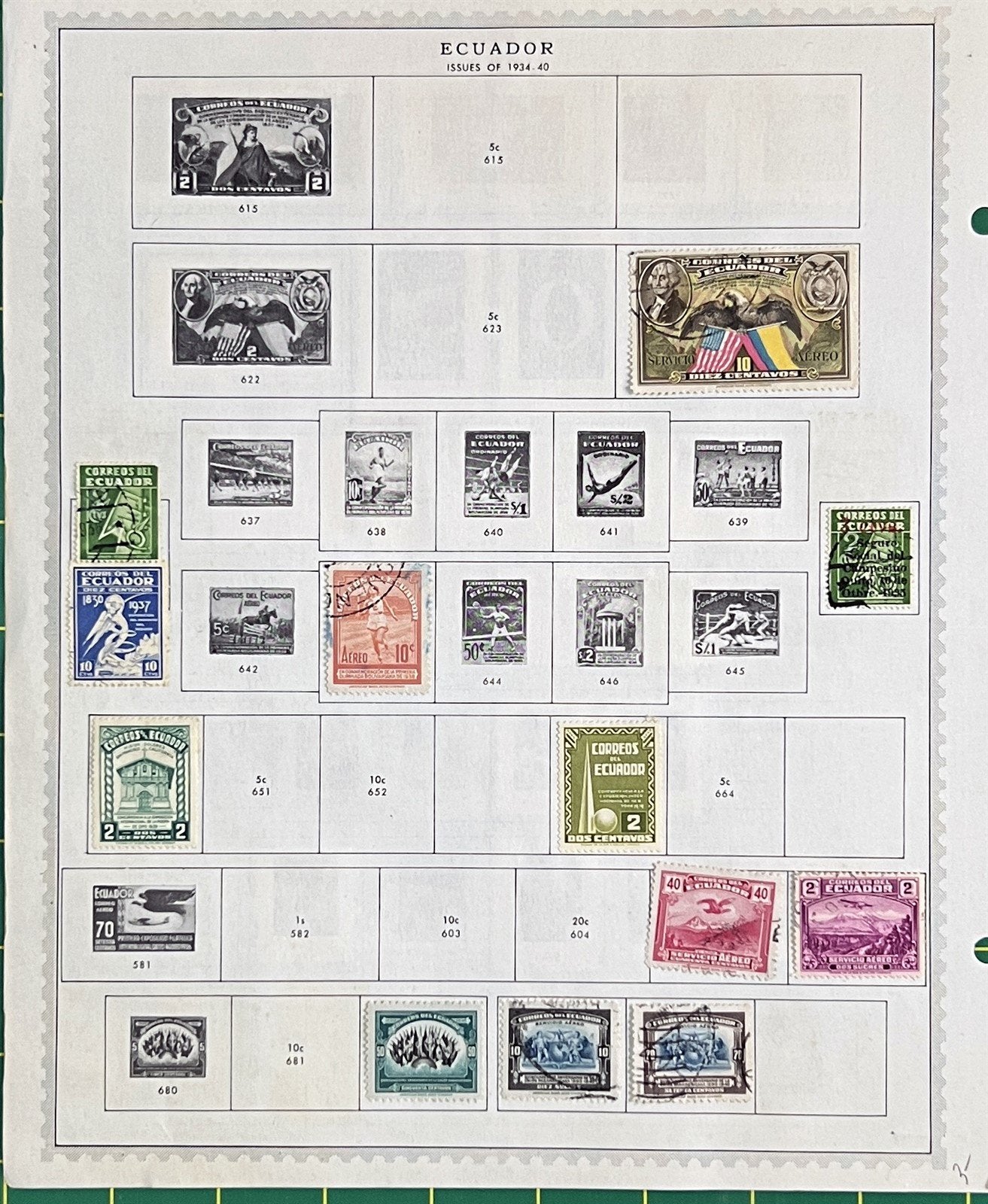 Ecuador Mint & Used 1872-1958 Stamp Collection on Album Pages ZAYIX 0825BB3713