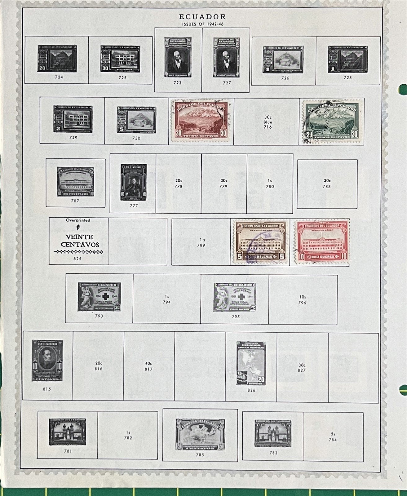 Ecuador Mint & Used 1872-1958 Stamp Collection on Album Pages ZAYIX 0825BB3713