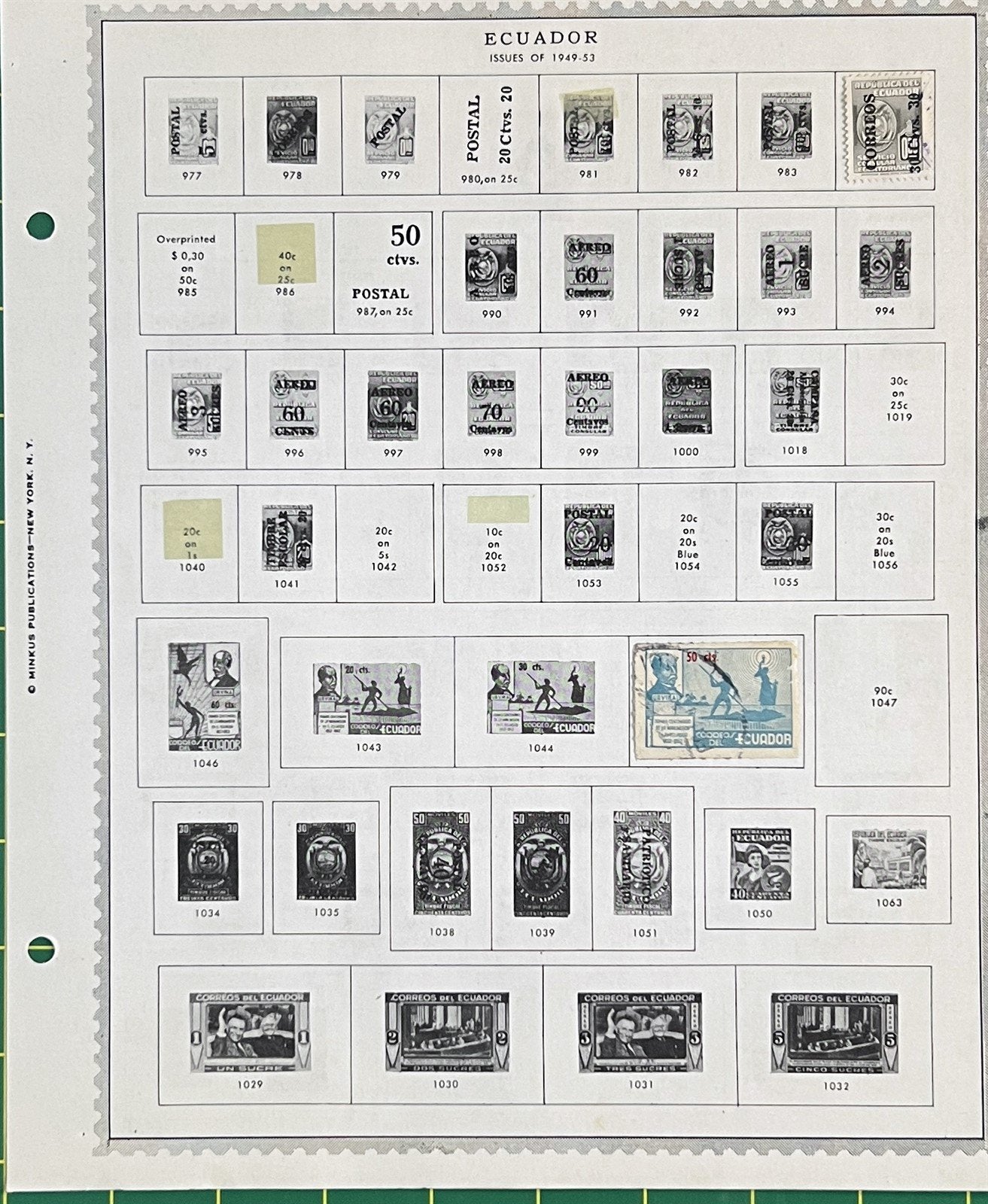 Ecuador Mint & Used 1872-1958 Stamp Collection on Album Pages ZAYIX 0825BB3713