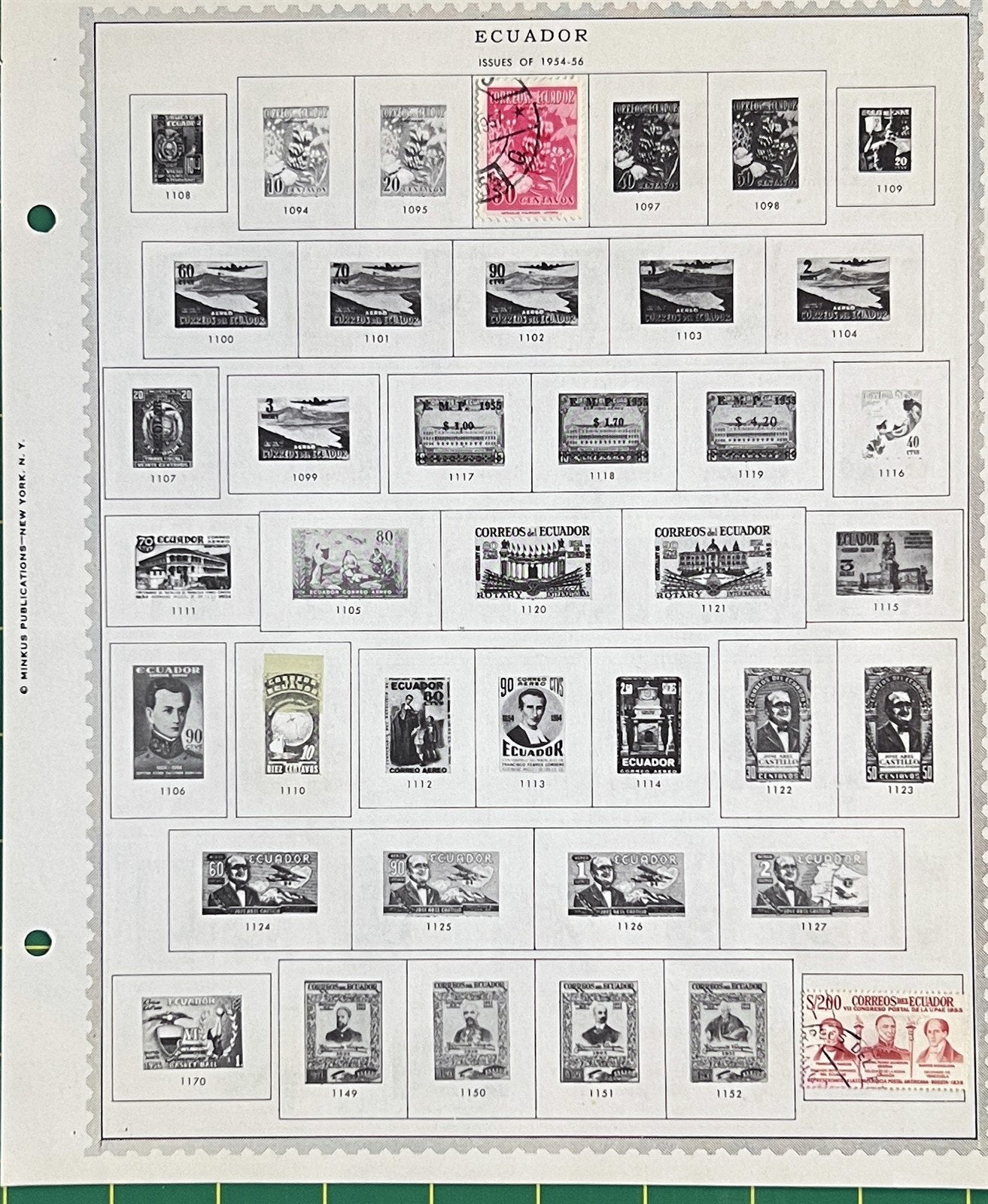 Ecuador Mint & Used 1872-1958 Stamp Collection on Album Pages ZAYIX 0825BB3713