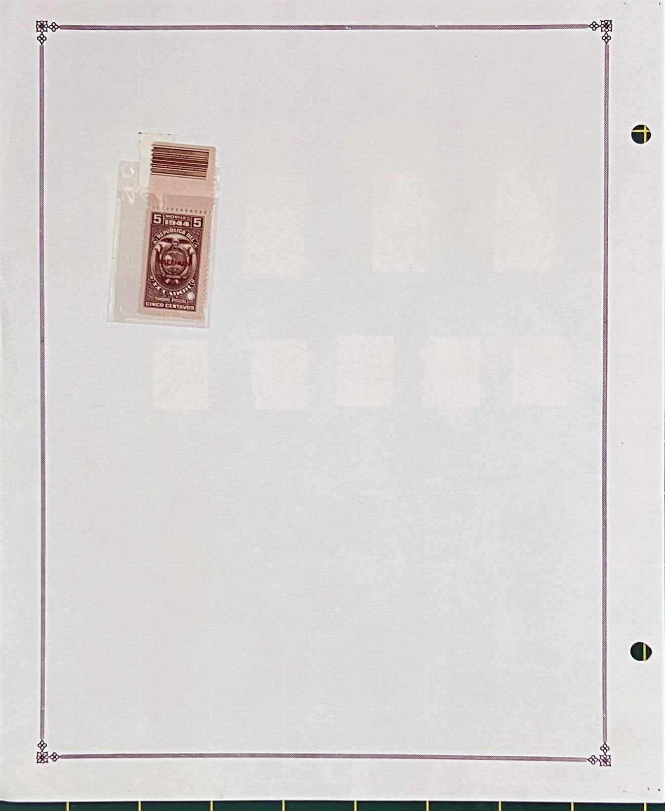 Ecuador "Specimin" MNH & MH Revenue Stamp Collection ZAYIX 0825BB3718