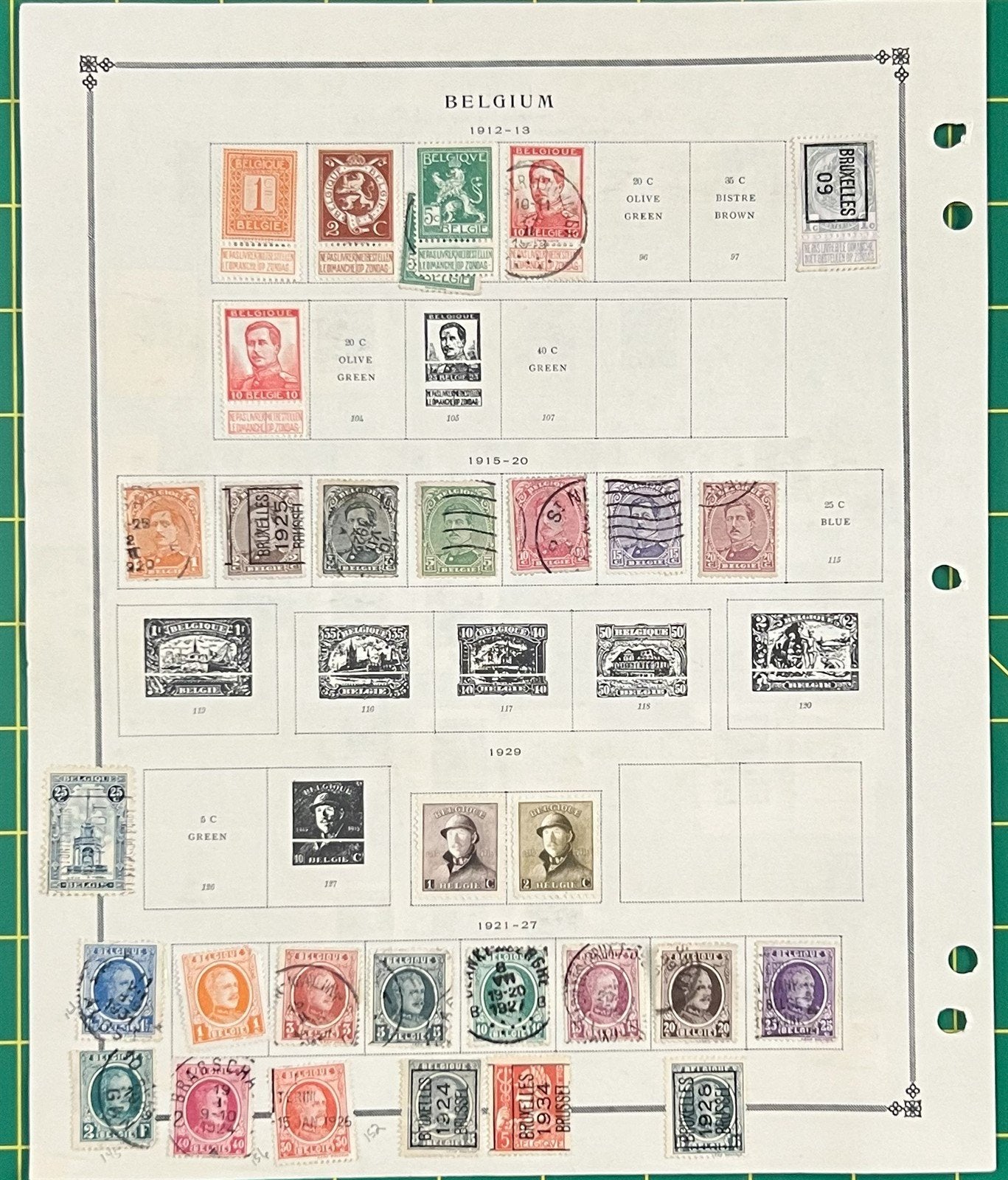 Belgium Mint & Used Stamp Collection on Album Pages ZAYIX 0825BB3730