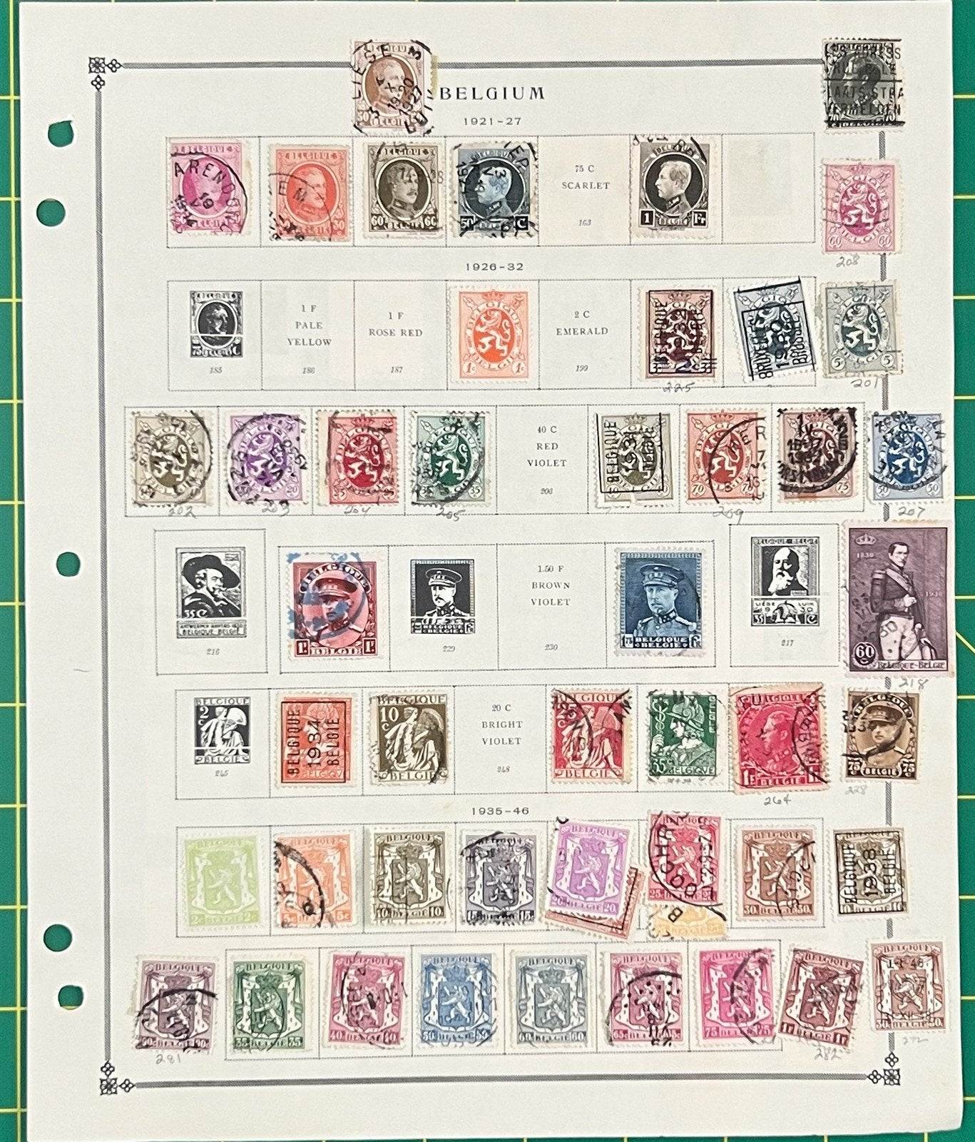 Belgium Mint & Used Stamp Collection on Album Pages ZAYIX 0825BB3730
