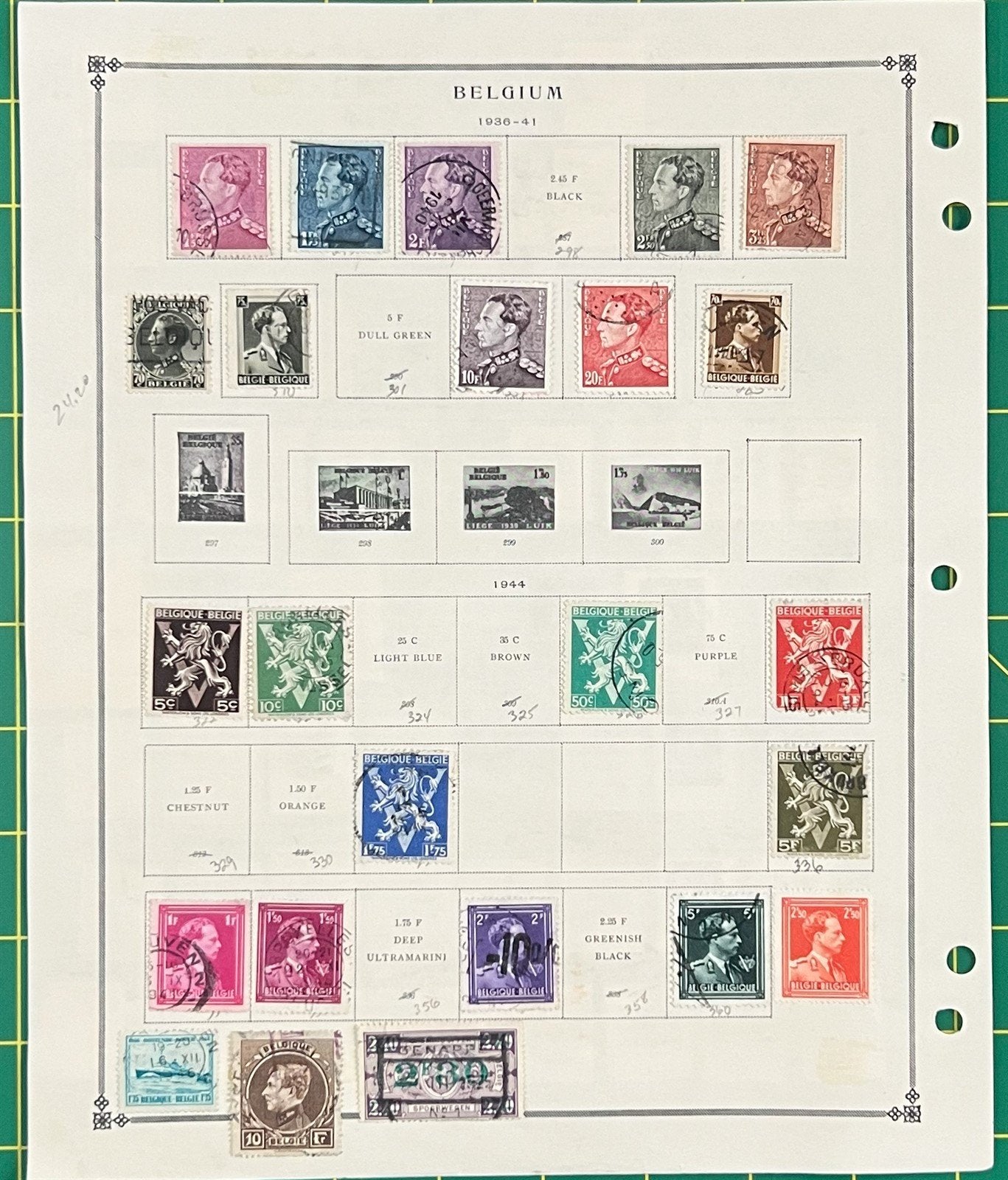 Belgium Mint & Used Stamp Collection on Album Pages ZAYIX 0825BB3730