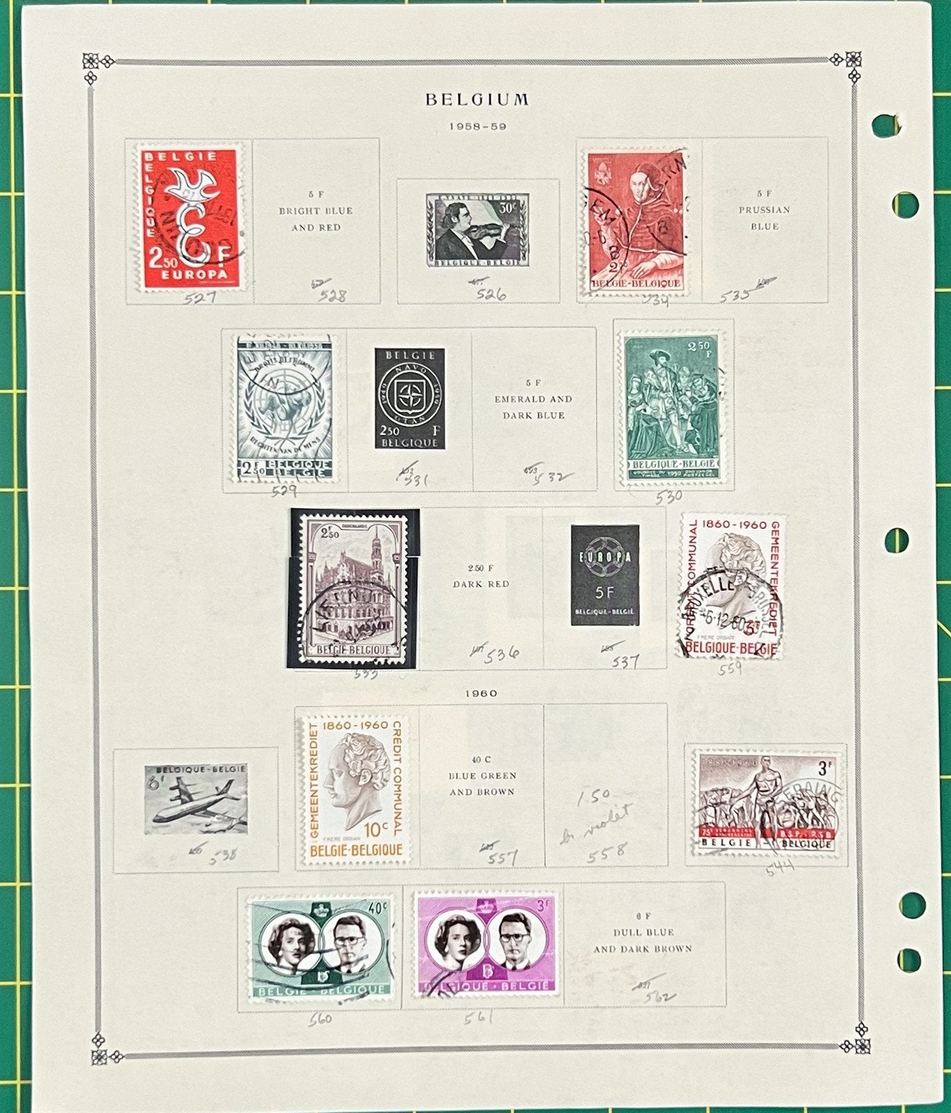 Belgium Mint & Used Stamp Collection on Album Pages ZAYIX 0825BB3730