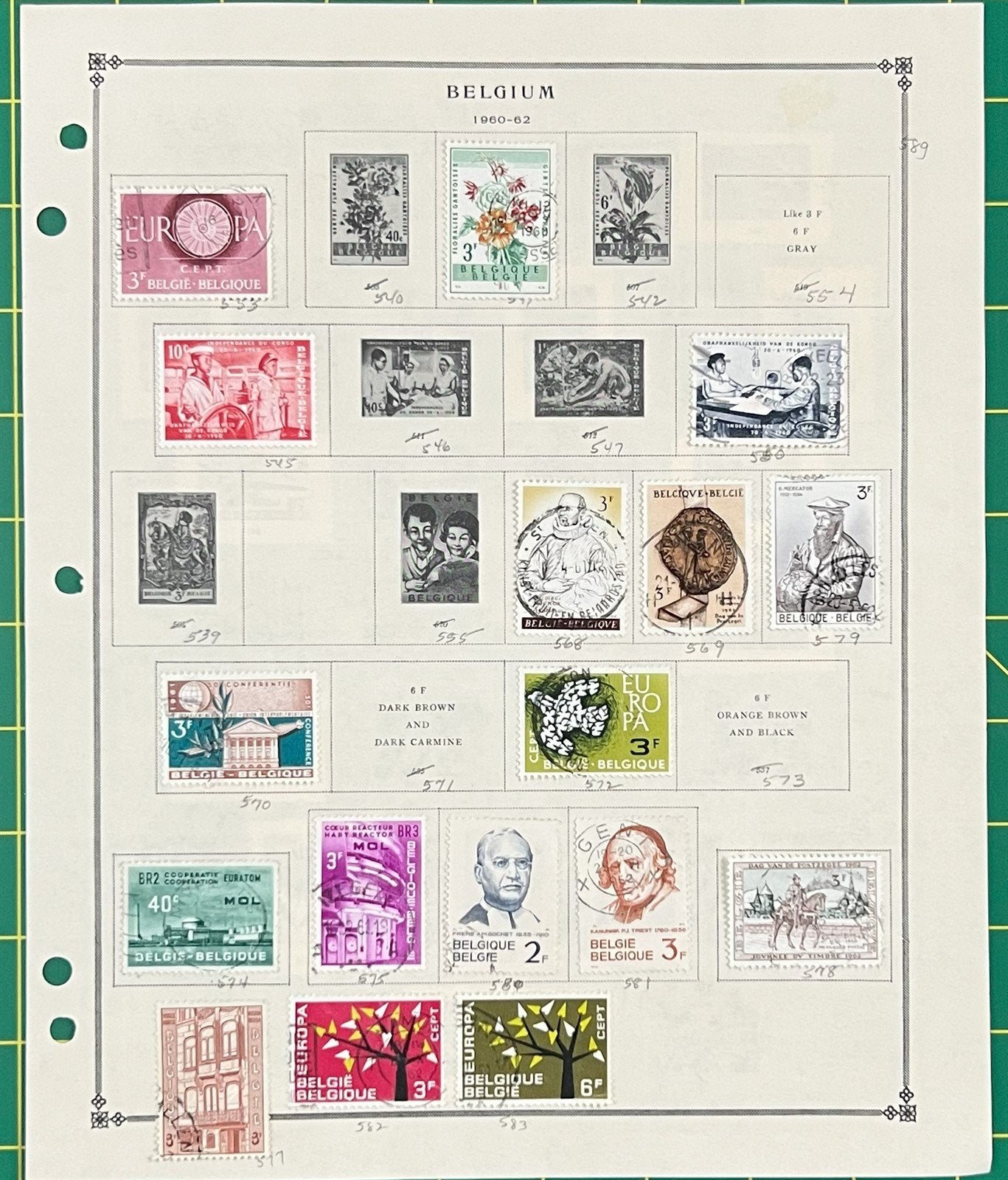 Belgium Mint & Used Stamp Collection on Album Pages ZAYIX 0825BB3730
