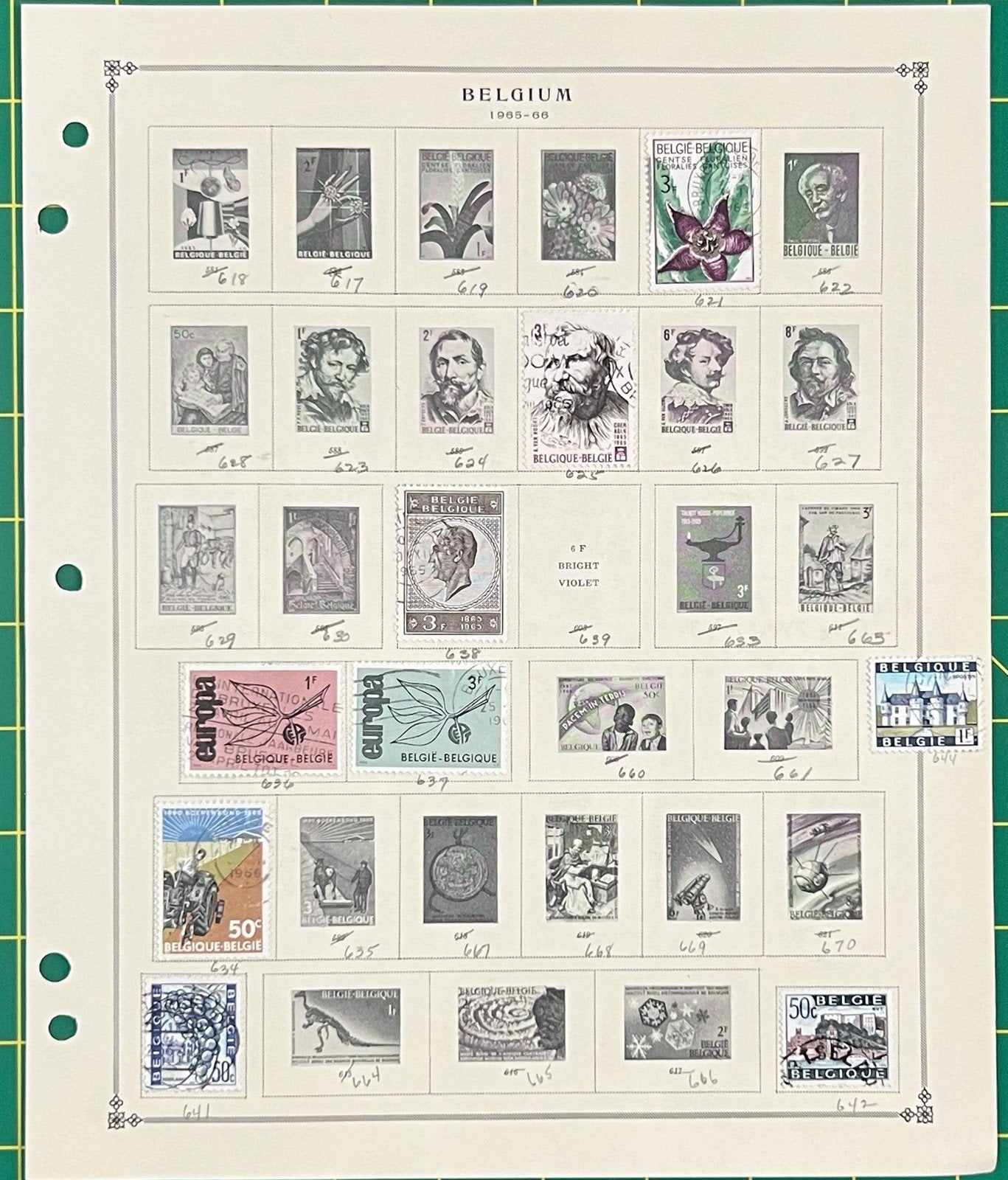 Belgium Mint & Used Stamp Collection on Album Pages ZAYIX 0825BB3730