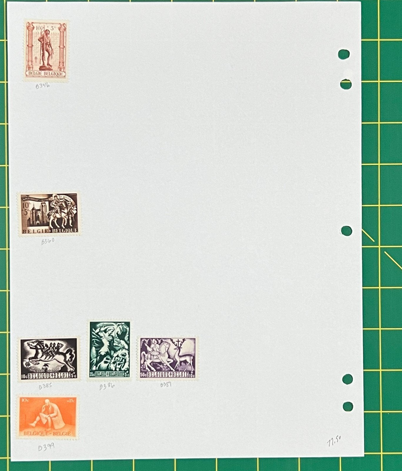 Belgium Mint & Used Stamp Collection on Album Pages ZAYIX 0825BB3730
