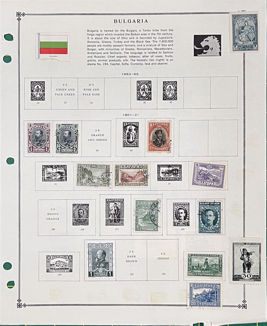 Bulgaria Mint & Used Stamp Collection on Album Pages $275 CV ZAYIX 0825BB3732