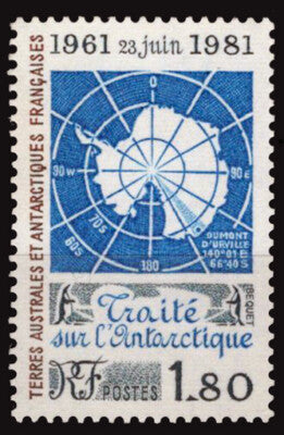 FSAT TAAF 94 MNH 20th Anniversary of the Antarctic Treaty ZAYIX FSA-S0074