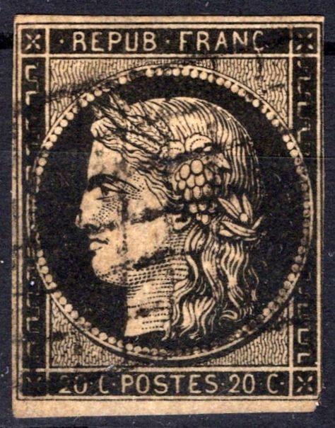 France 3b Used F/VF 20c black, buff Ceres ZAYIX 0825SB3814