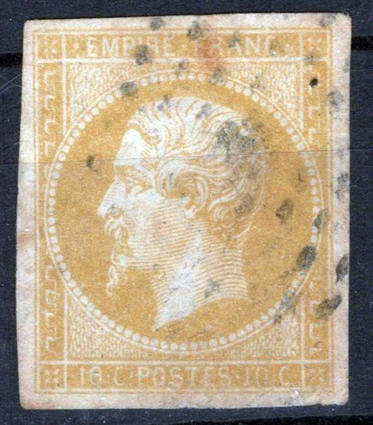 France 14a Used VF 10c yellow on yellowish Napoleon ZAYIX 0825SB3812