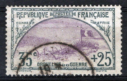 France B7 Used FVF 35c+25c slate violet Trench Bayonets ZAYIX 0825SB3831