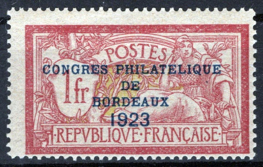 France 197 MLH F 1fr Liberty & Peace Philatelic Congress Ovpt ZAYIX 0825SB3902