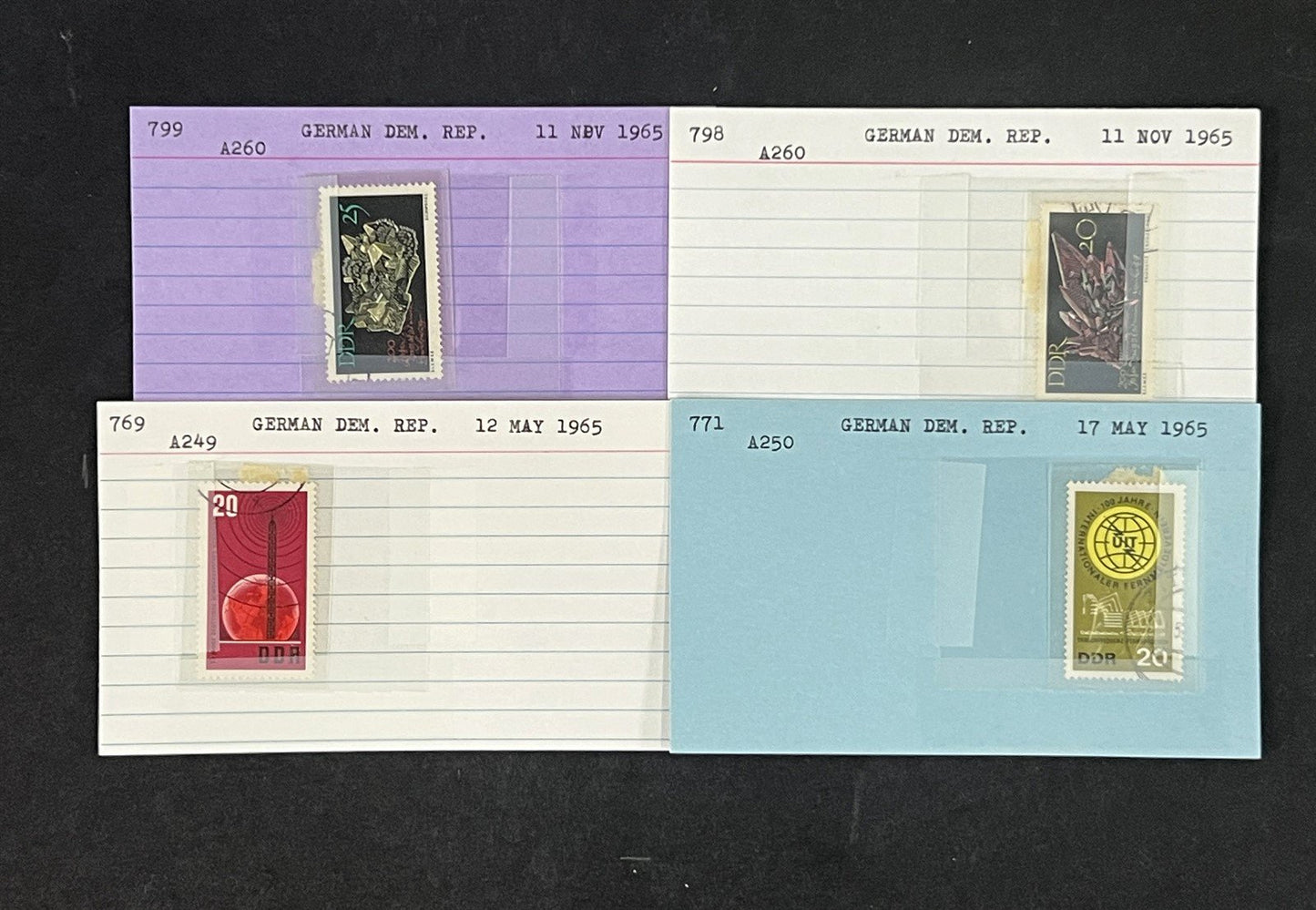 Germany DDR Collection by Scott number on 100s of Dealer Cards ZAYIX 0825G3861