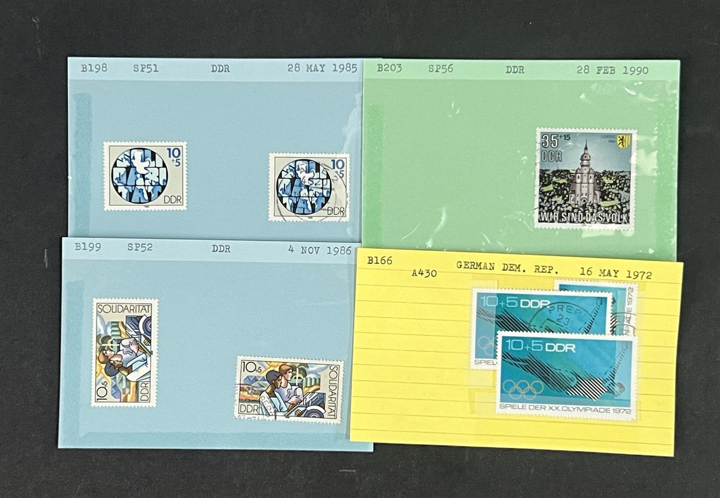 Germany DDR Collection by Scott number on 100s of Dealer Cards ZAYIX 0825G3861