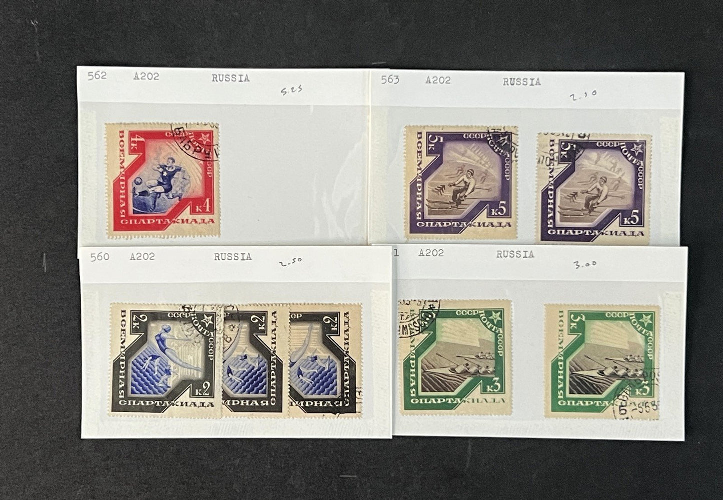 Russia Better Stamps Identified on 100s of Dealer Cards ZAYIX 0825G3862