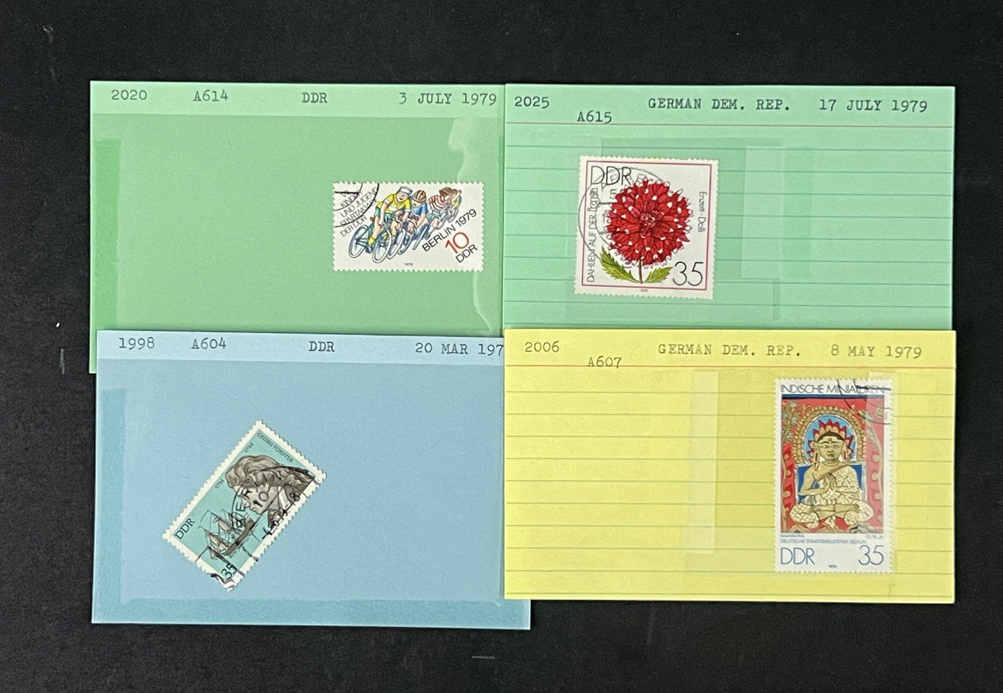 Germany DDR Collection identified on 100s of Dealer Cards ZAYIX 0825G3865