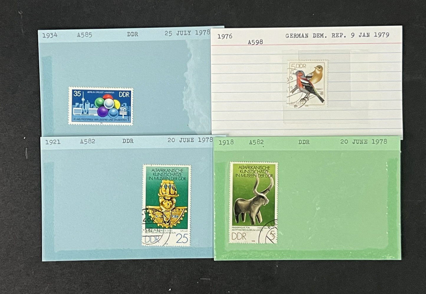 Germany DDR Collection identified on 100s of Dealer Cards ZAYIX 0825G3865