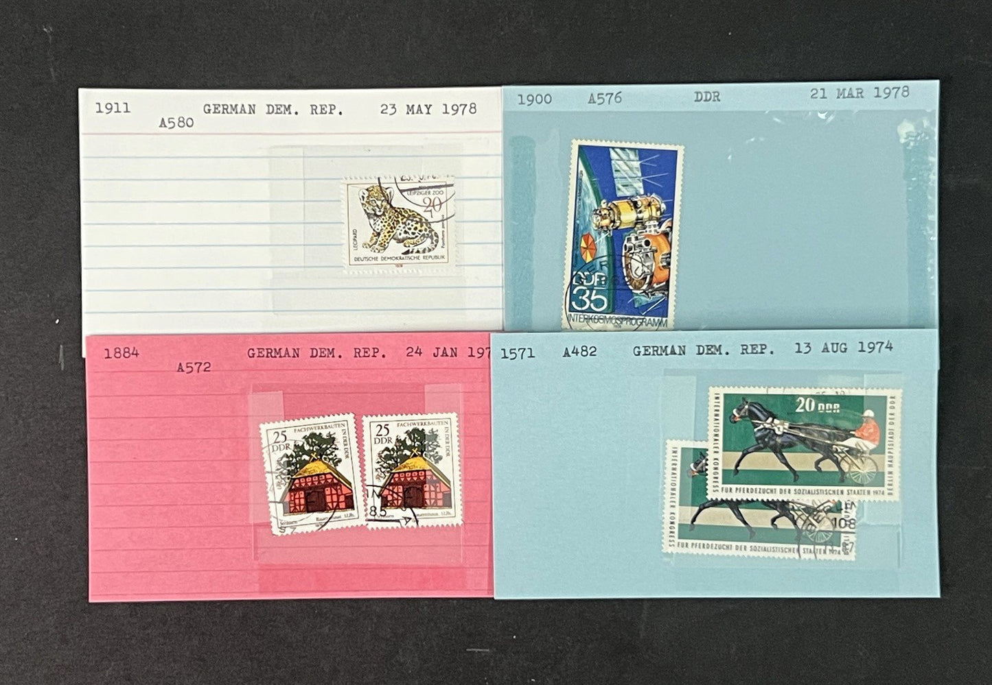 Germany DDR Collection identified on 100s of Dealer Cards ZAYIX 0825G3865