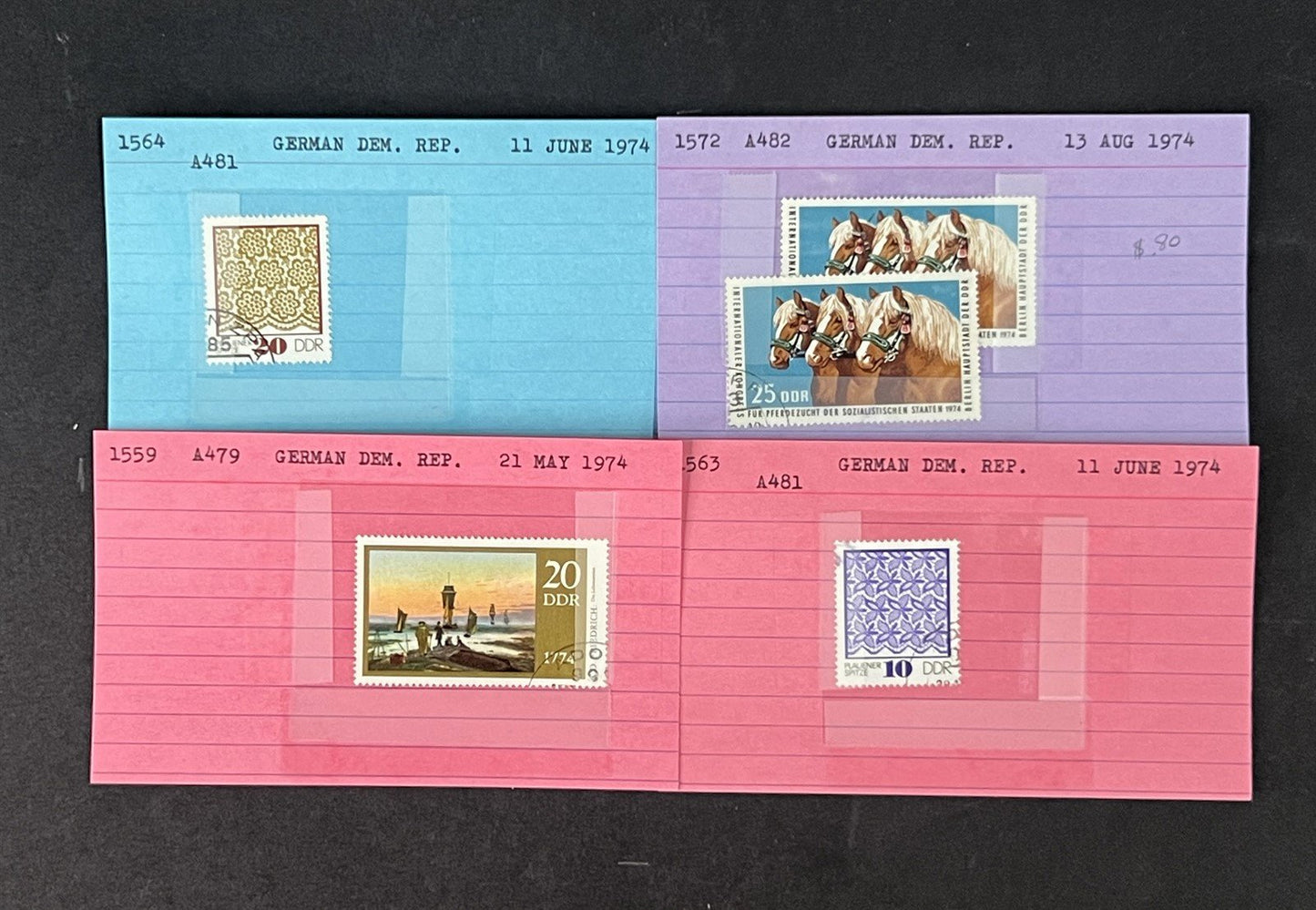 Germany DDR Collection identified on 100s of Dealer Cards ZAYIX 0825G3865