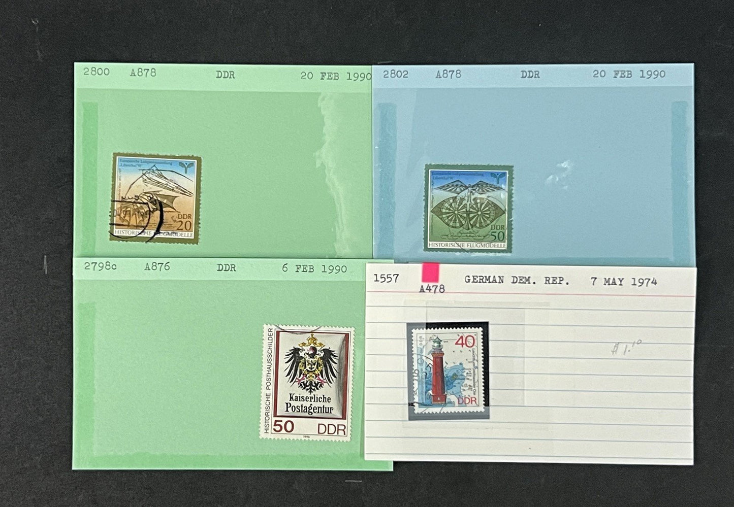 Germany DDR Collection identified on 100s of Dealer Cards ZAYIX 0825G3865
