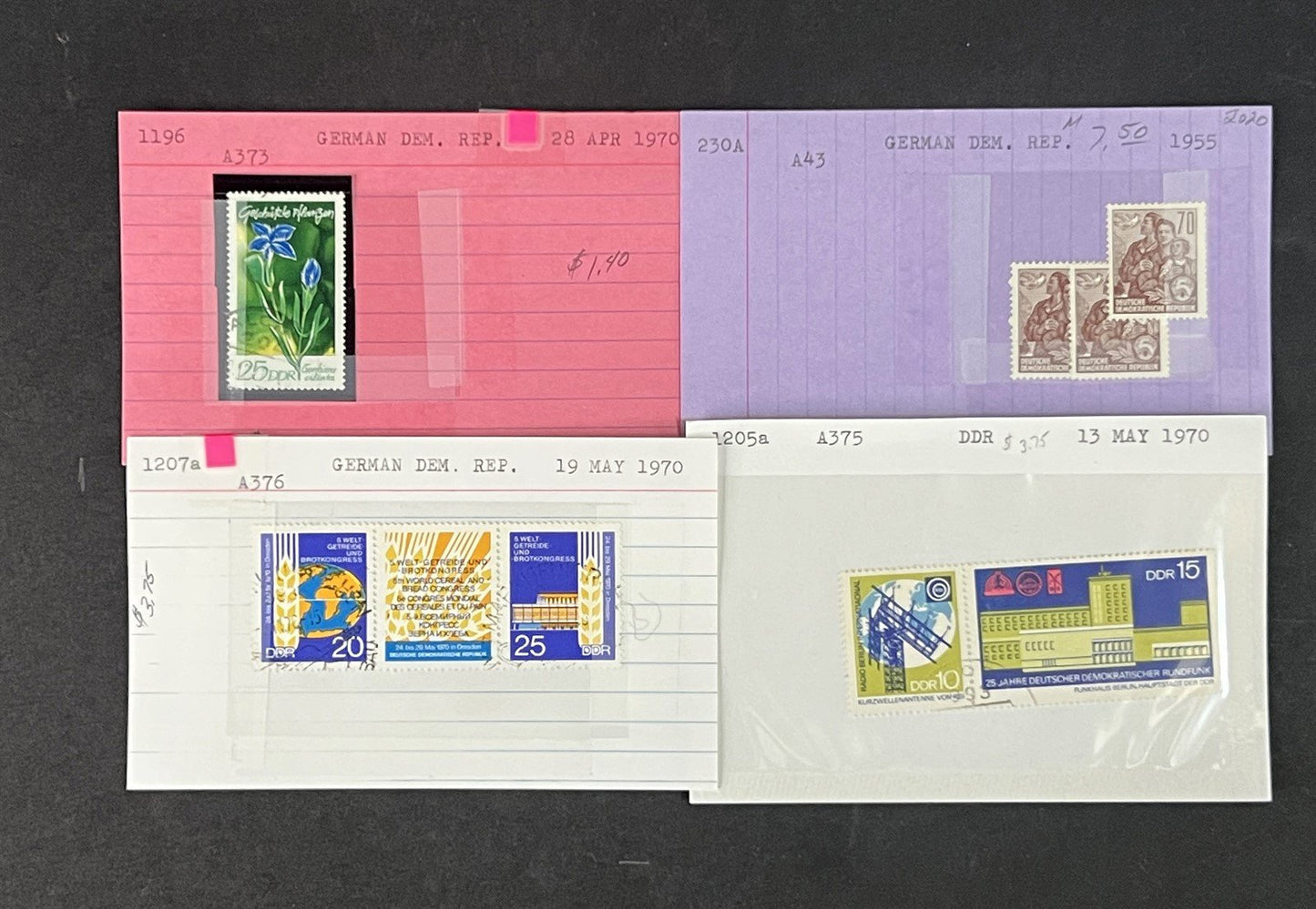 Germany DDR Collection identified on 100s of Dealer Cards ZAYIX 0825G3865