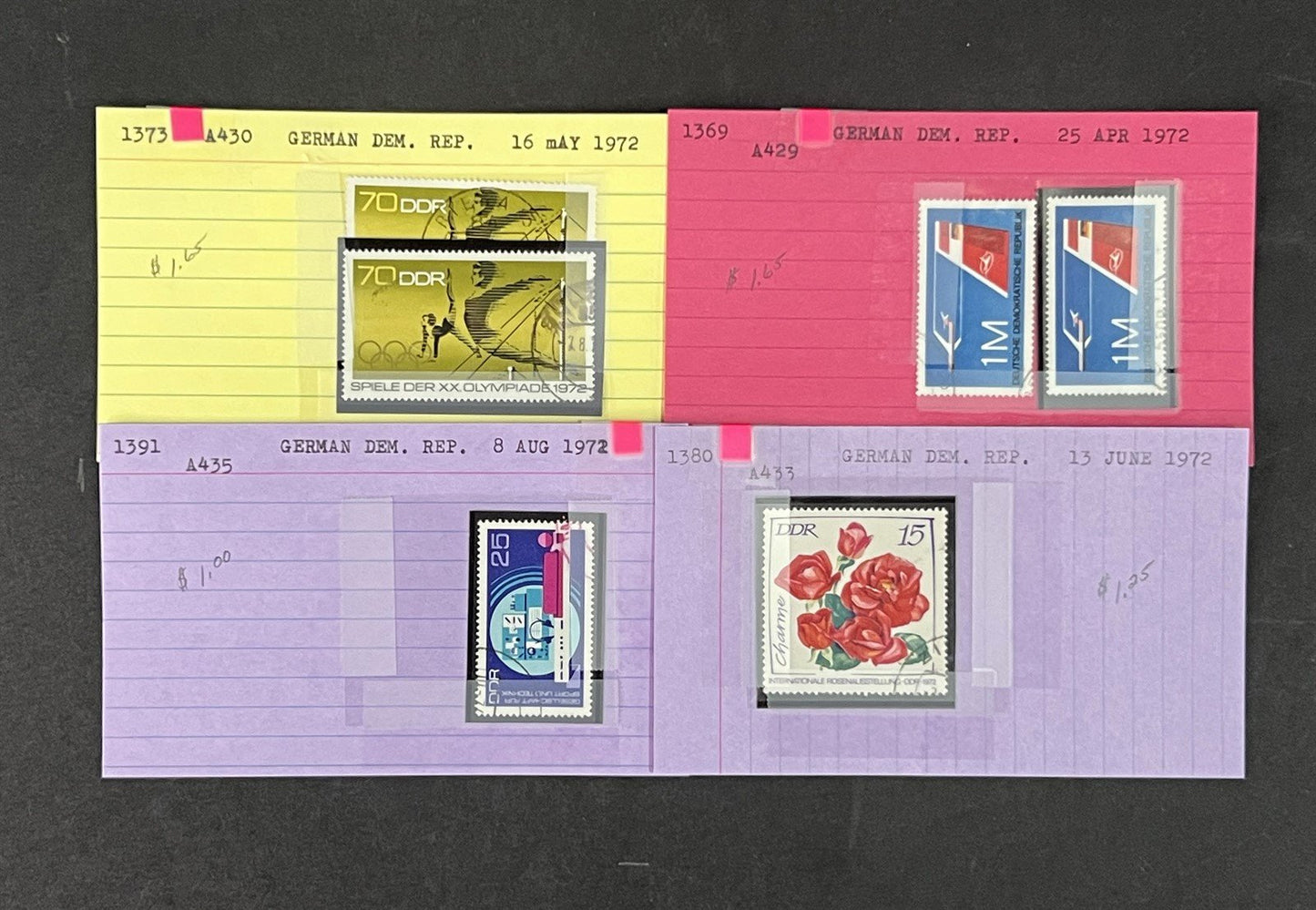 Germany DDR Collection identified on 100s of Dealer Cards ZAYIX 0825G3865
