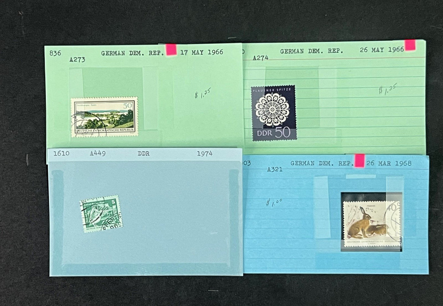Germany DDR Collection identified on 100s of Dealer Cards ZAYIX 0825G3865